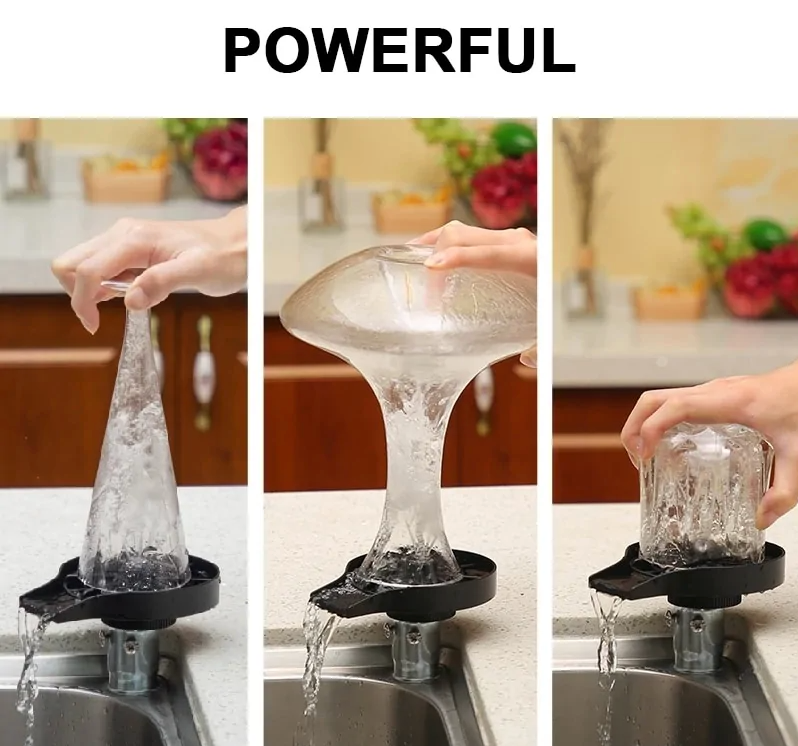 Glass Rinser for Kitchen Sink Automatic Cup Washer – Someawesomestuff