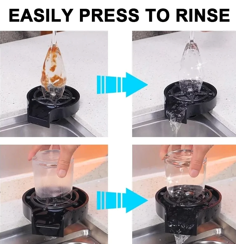 Glass Rinser for Kitchen Sink Automatic Cup Washer – Someawesomestuff